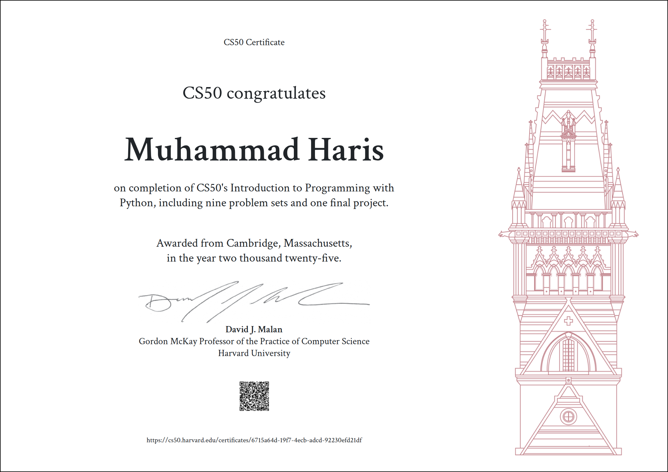 CS50 Introduction to Programming with Python
